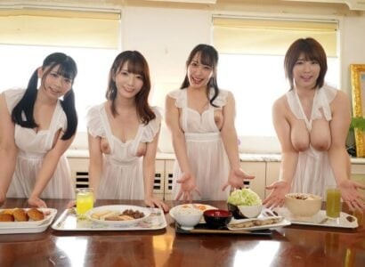 Thanh niên số hưởng Chịch từ sáng đến 4 cô vợ xinh ngực khủng sung sướng